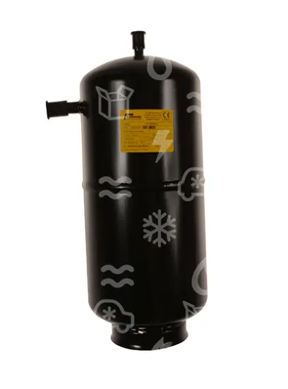 sběrač chladiva, 33 BAR,  6,0 l, vstup 14 mm ODS, výstup 10 mm, M10,